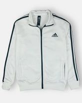 Addas Imported polyester Fleece Tracksuit (White&Black)